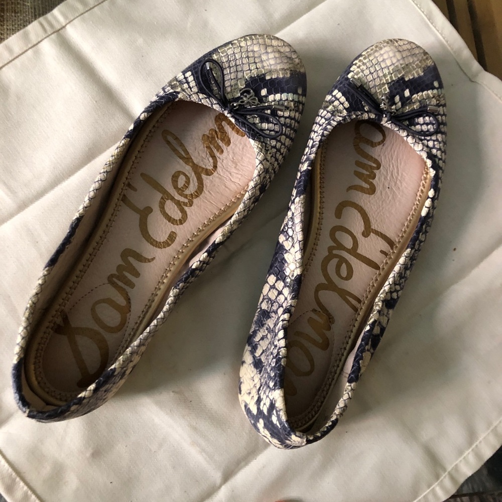 Flats Sam Edelman snake print